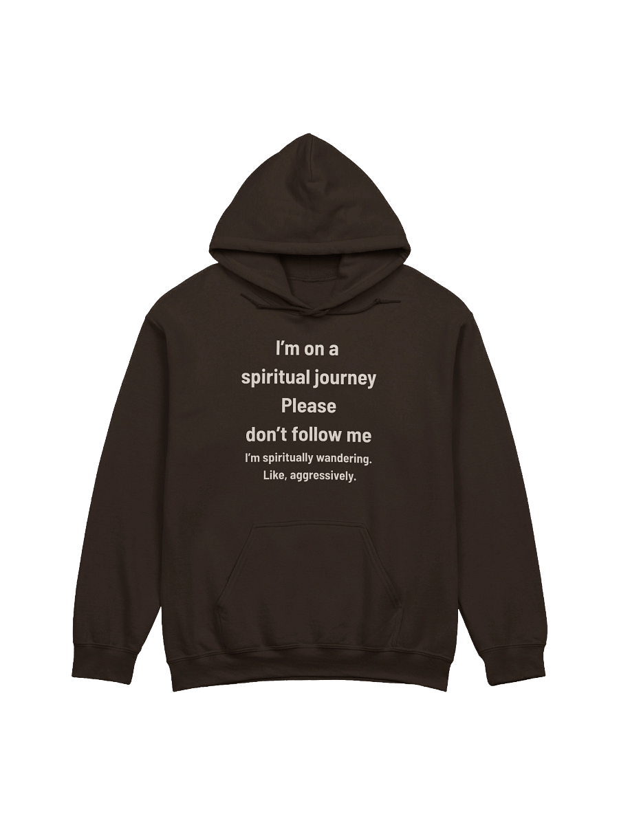I’m on a Spiritual Journey… Please Don’t Follow Me | Funny Christian Wanderer Hoodie product image (9)