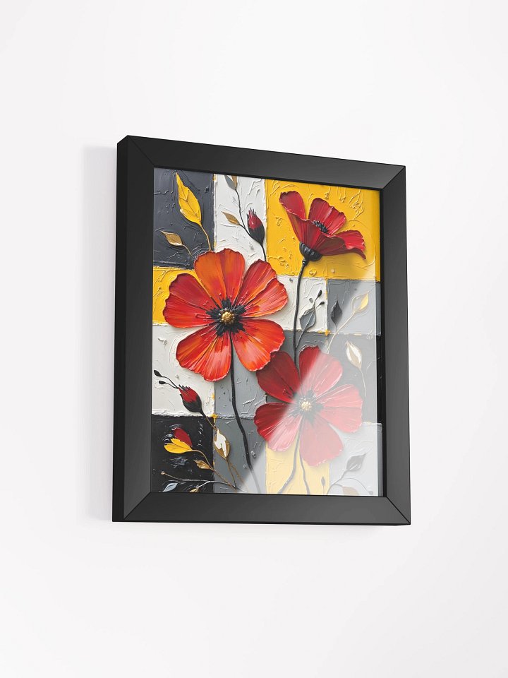Retro Geometric Floral Harmony Poster product image (6)