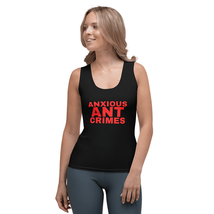 Anxious Ant Crimes - Classic Logo Tank ( Red Text ) product image (1)