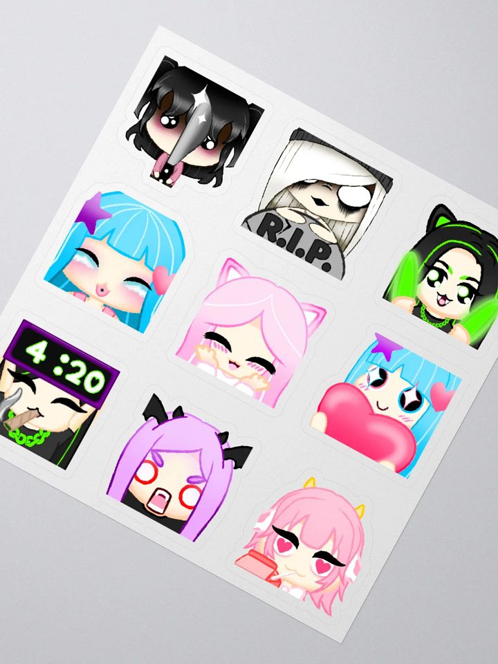 Full OC Emote Sticker Sheet product image (2)