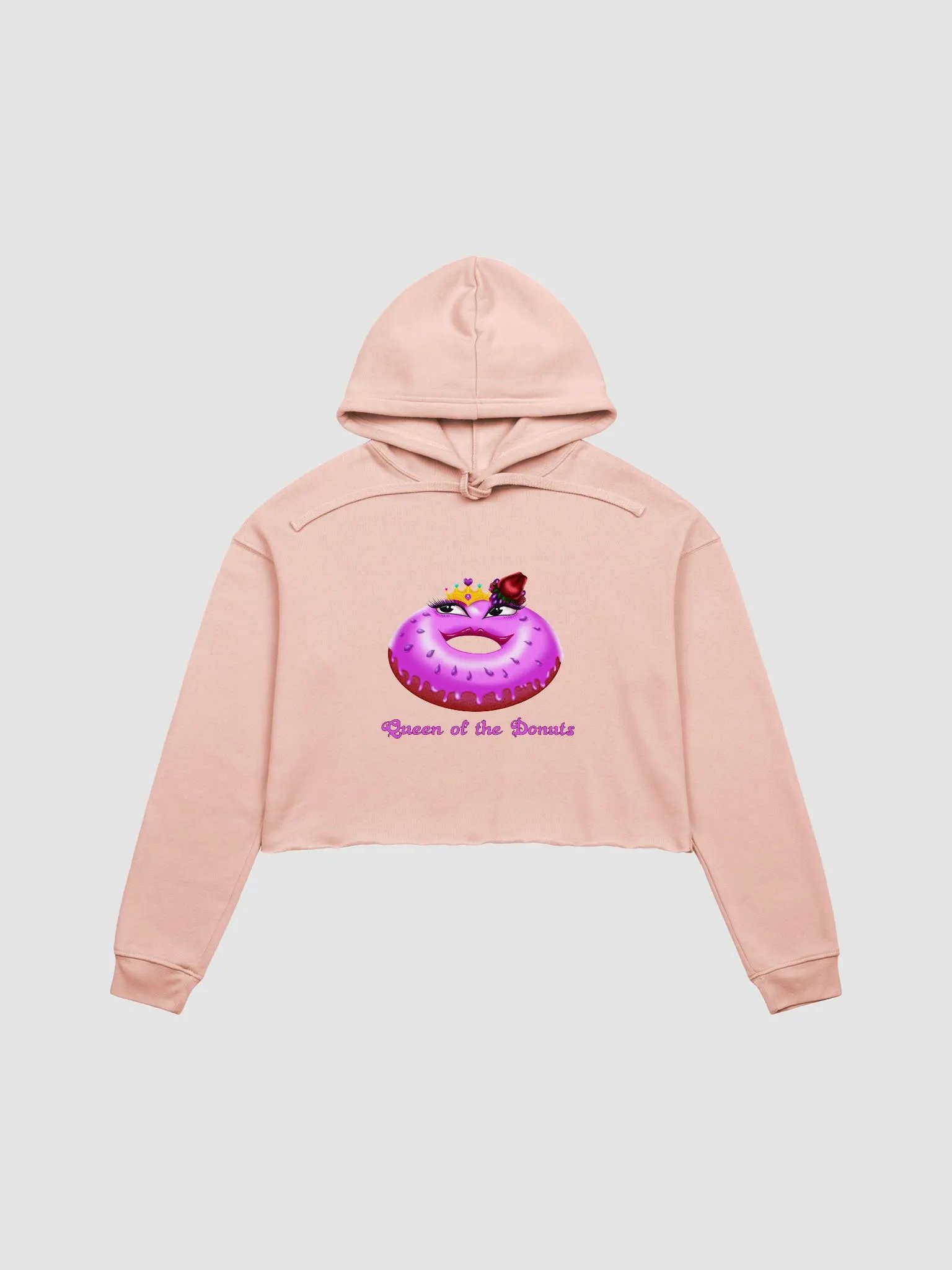 Queen of the Donuts Crop Hoodie product image (25)