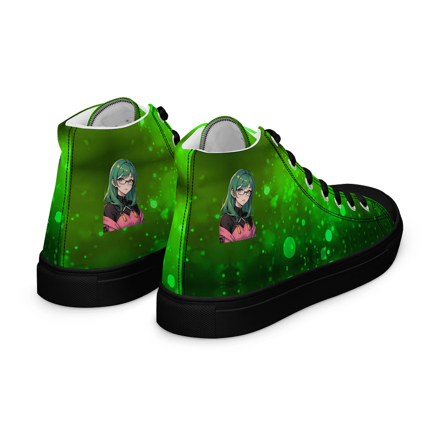 (Green WAIFU) K Women's High Top Canvas Shoes product image (7)
