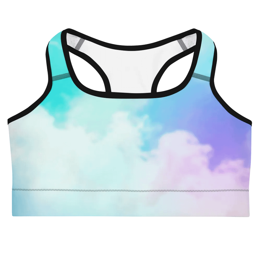 Blur cloud rainbow Design Sports Bra - V2 product image (3)