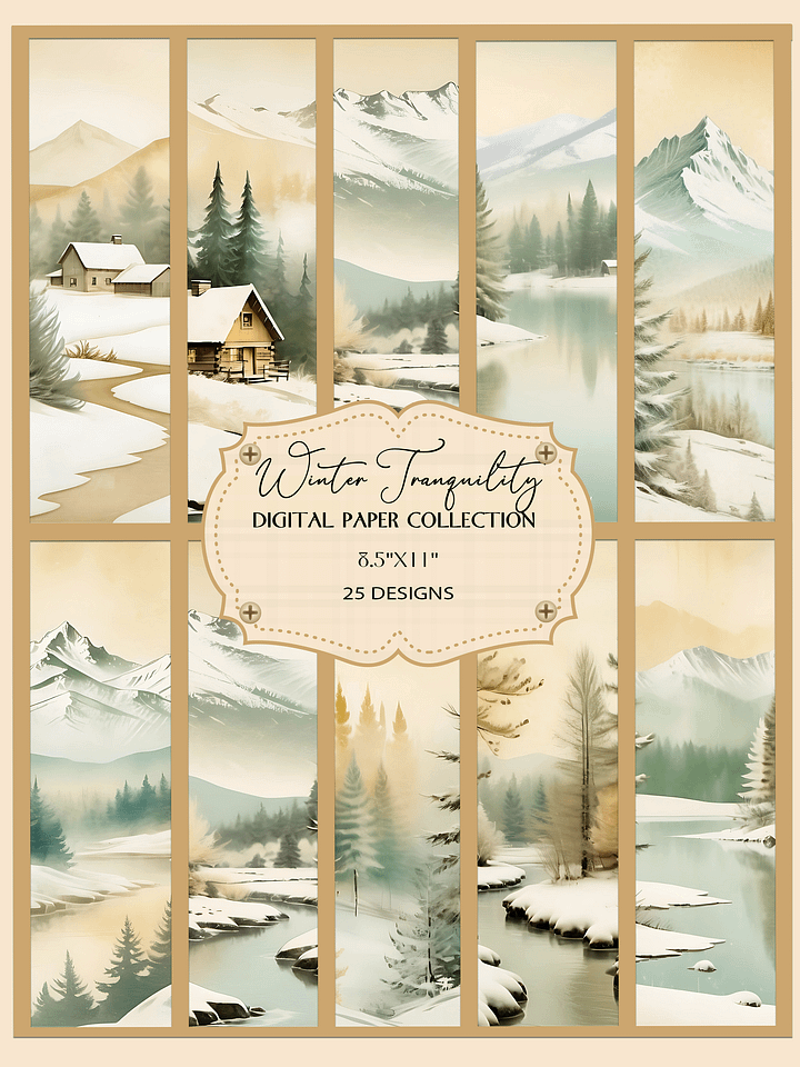 Winter Serenity Digital Art Collection product image (1)