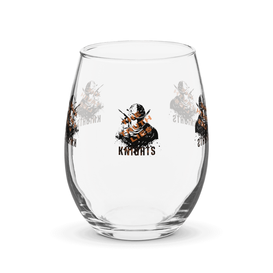 The Truth Lies Stemless Wine Glass product image (1)