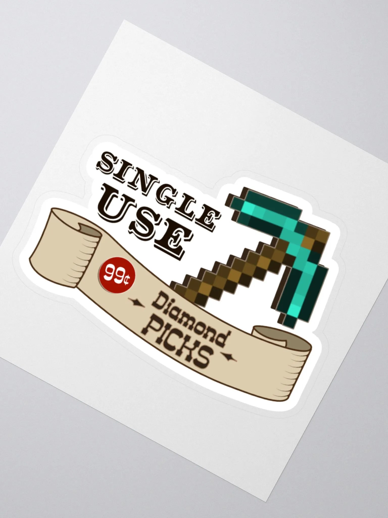 Single Use Pickaxes Sticker product image (5)
