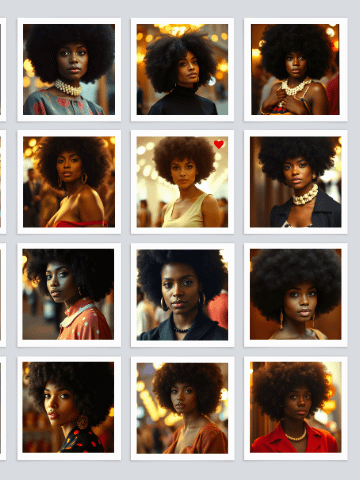 101 Black Female Afro Portraits - Vintage Soul Download product image (4)