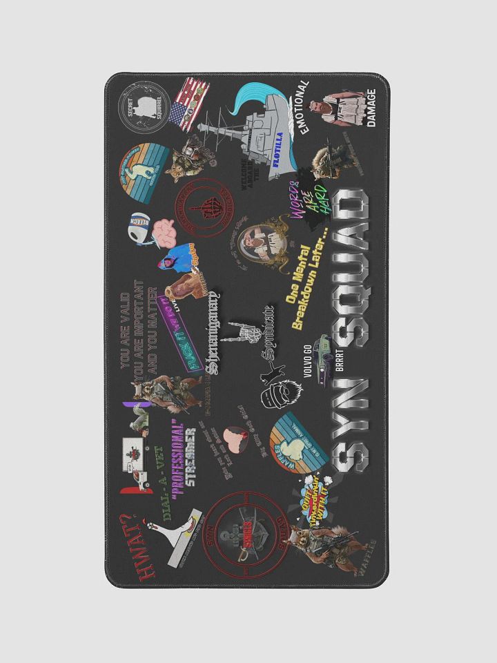 Sticker Bombed Desk Mat Medium product image (1)