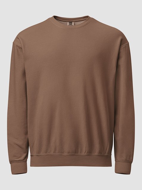 Photo showing Comfort Colors Unisex Garment-Dyed Fleece Crewneck Sweatshir