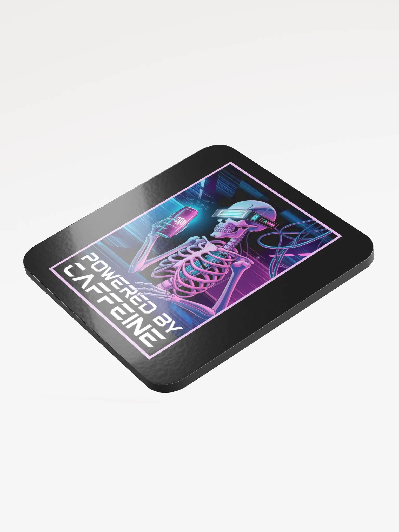 "POWERED BY CAFFEINE" Coaster product image (3)
