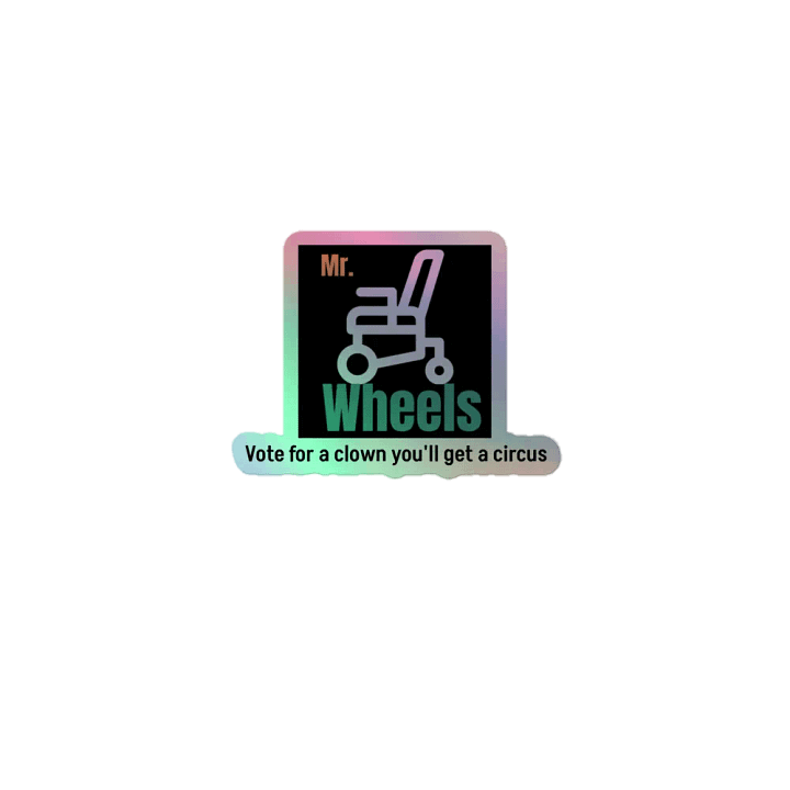 Mr. Wheels Holographic Sticker Sheet product image (1)