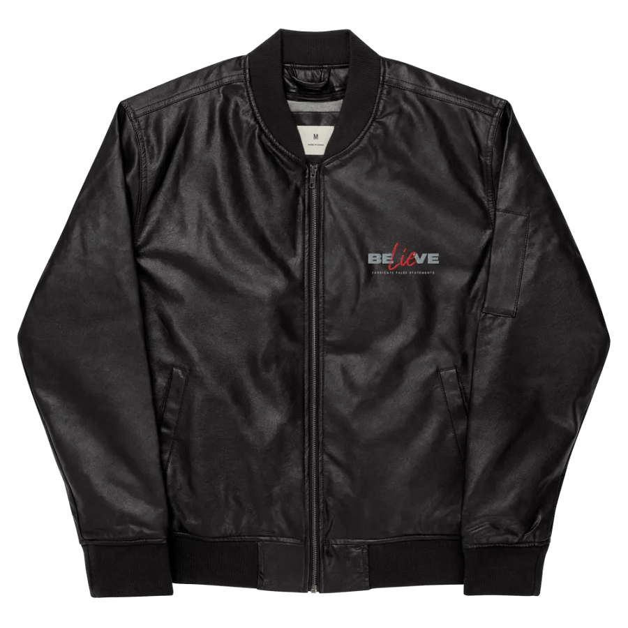 Threadfast Apparel Faux Leather Bomber Jacket (v3) product image (10)