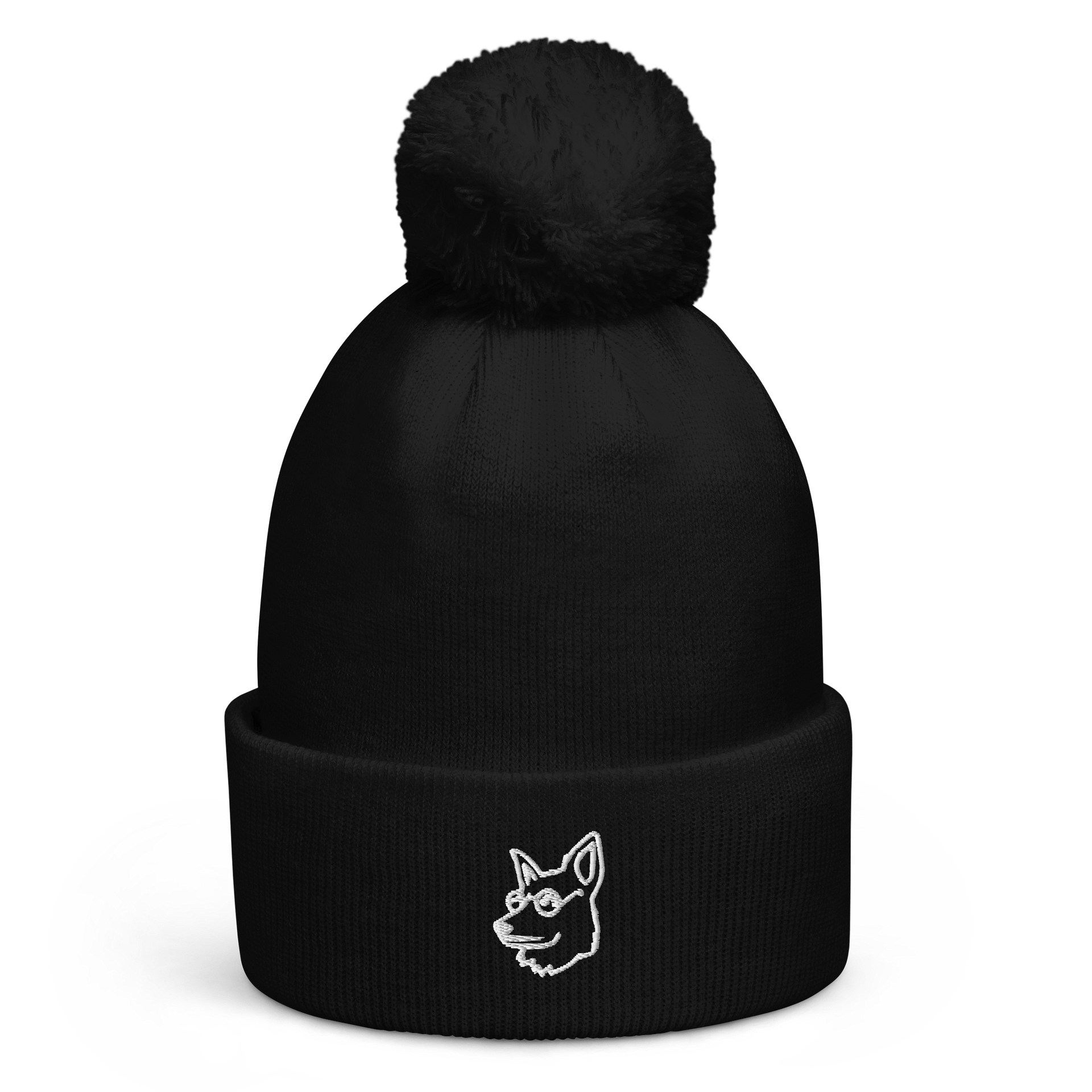 Silly Dog With Glasses. Pom Pom Beanie product image (1)