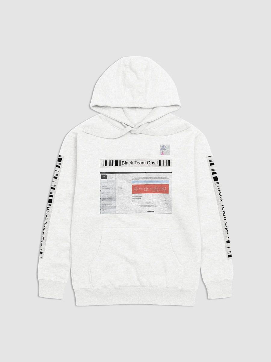 Black Team Ops Hoodie (White) product image (1)