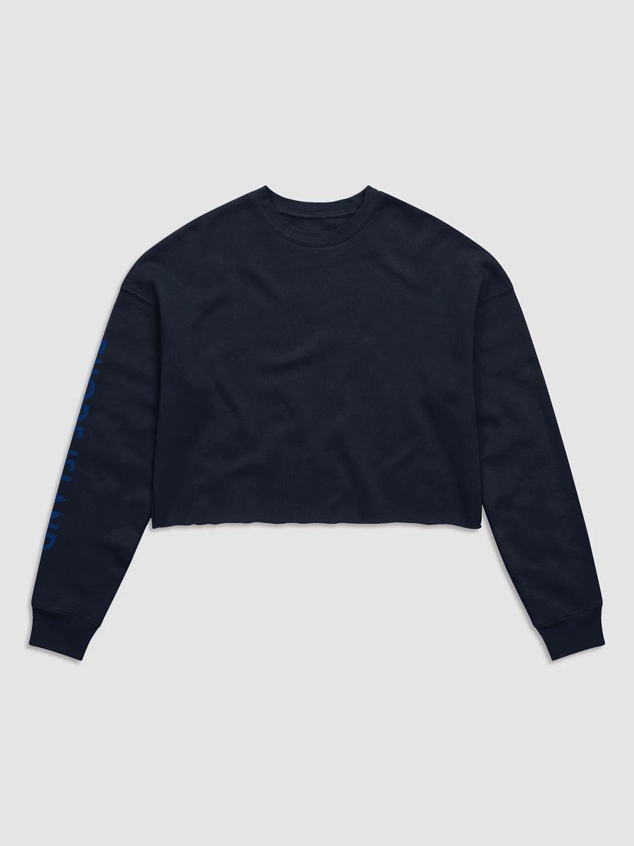 Rhode Island Navy Pineaaple Crop Sweatshirt (Midweight Fabric) product image (4)