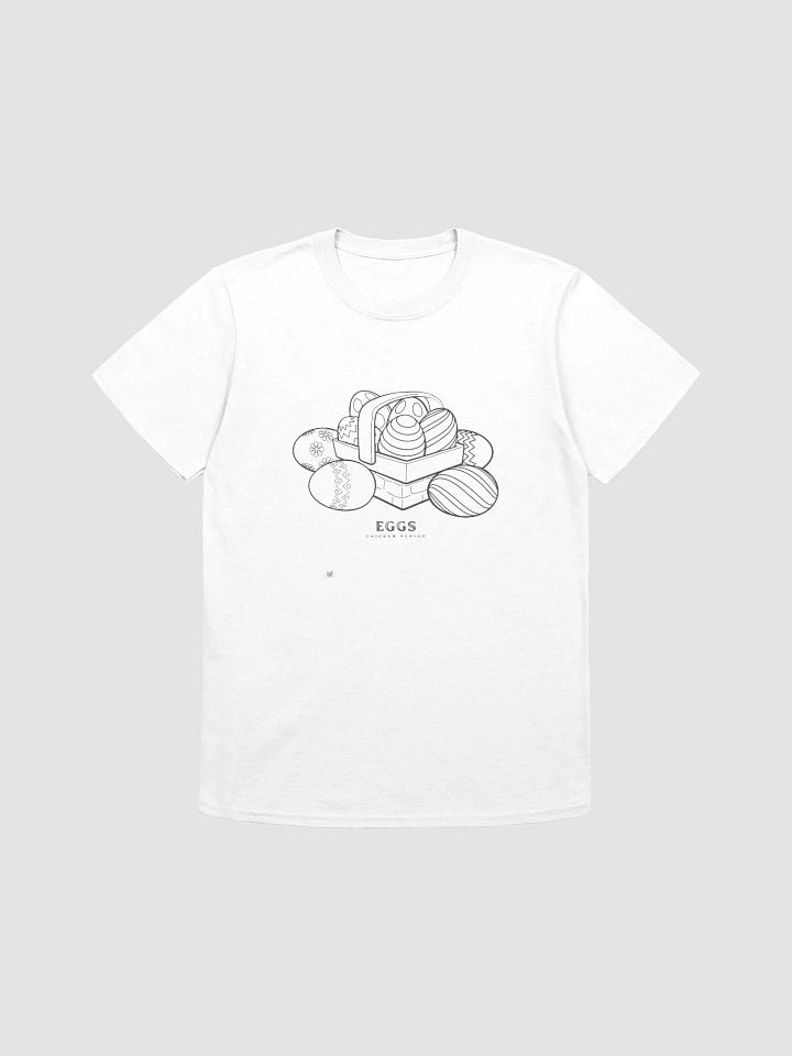 Eggs Chicken Period Graphic Tee – Witty, Minimalist Dark Humor Shirt product image (2)