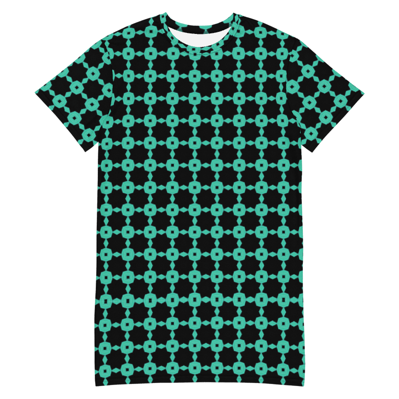 Abstract Repeating Chain T Shirt Dress product image (11)