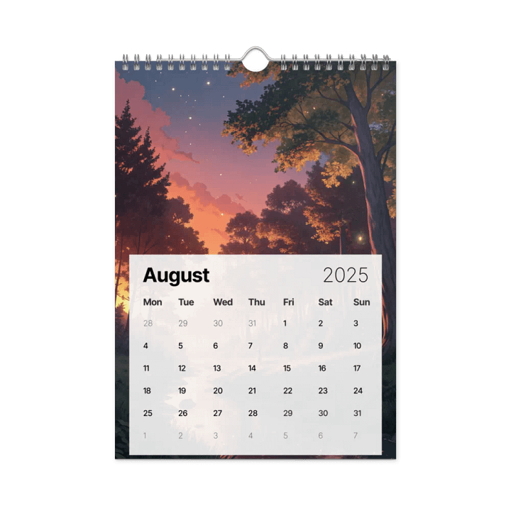 MAGICAL ANIME SEASONS WALL CALENDAR 2025 product image (2)