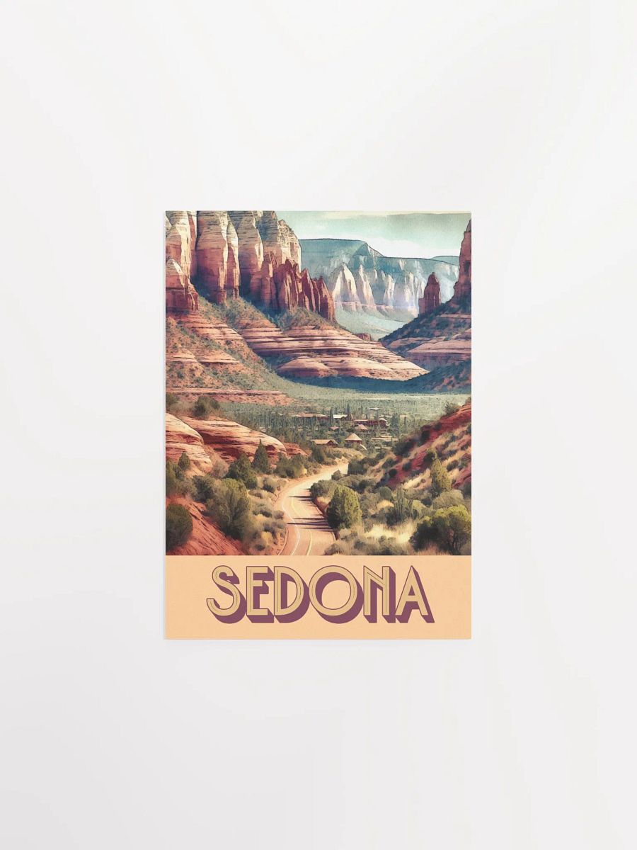 Sedona Arizona Vibrant Watercolor Poster product image (21)