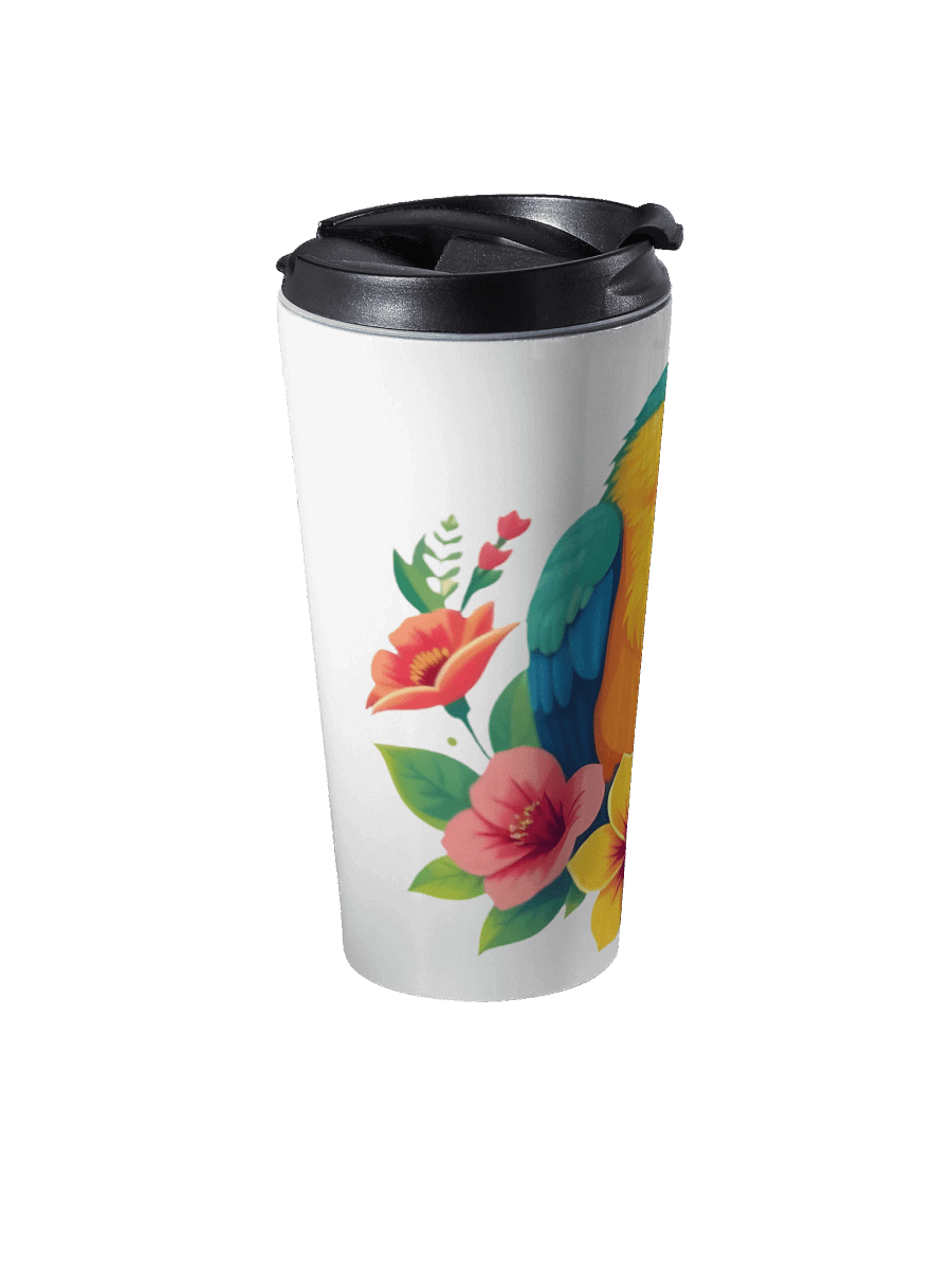 Floral Parrot Travel Mug product image (2)