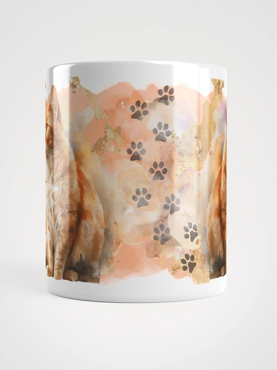 Orange Fluff Cat Watercolor Style Mug product image (6)