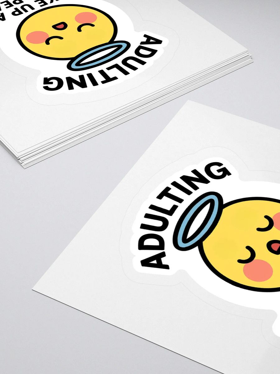“I Woke Up and Chose Peace (Mostly)” Sticker product image (16)