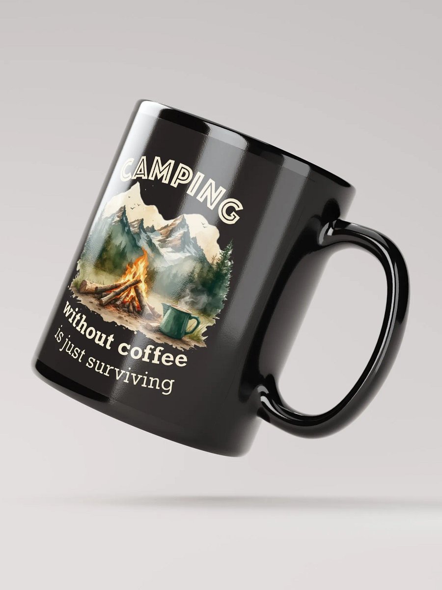 Camping Without Coffee Mug Black product image (5)