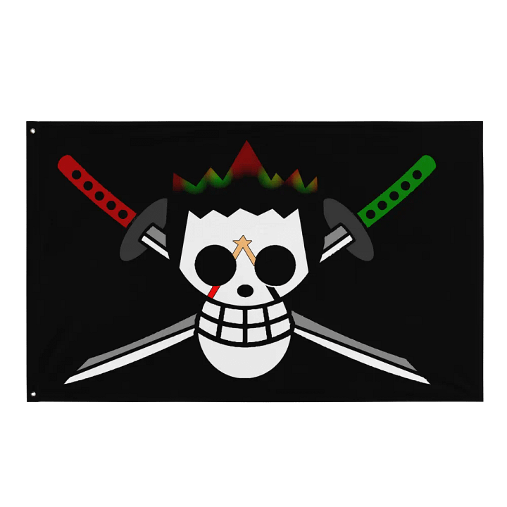 "Samurai" Jolly Roger Flagge product image (1)