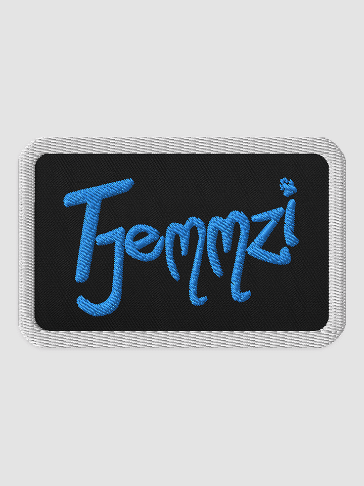 Tjemmzi Embroidered Patch - Rectangle (blue detail) product image (1)