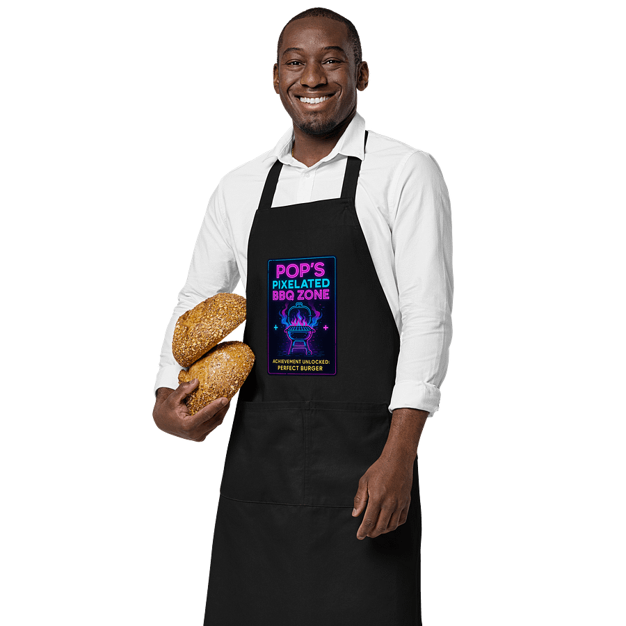 POP’s Pixelated BBQ Zone – Dadcore Apron product image (3)