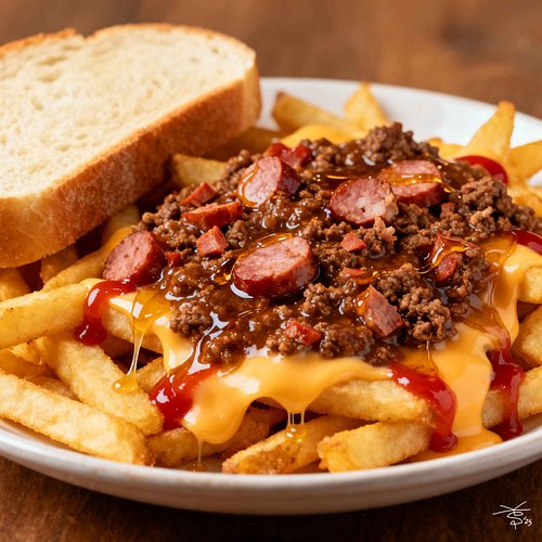 KRAKEN FRIES
(Rinde 2 porciones)

UTENSILIOS
- Olla pequeña para freír
- Sartén con tapa
- Pala de madera
- Espumadera (cucha...