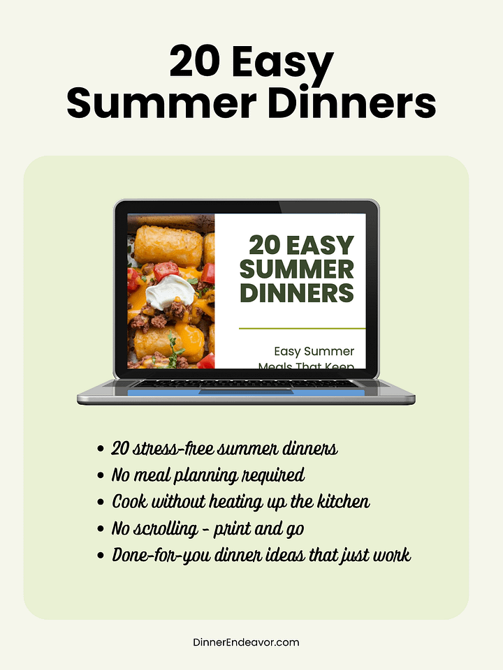 20 Easy Summer Dinners (Free Printable eBook) product image (1)