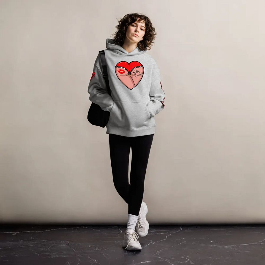 UNISEX HOT BOX FAM KILLA_EMILY RED HEART BUTT LOGO product image (38)