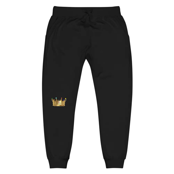 Queendom Beautiful Women Gemstone Crown Soft Joggers /Black (TM) product image (2)