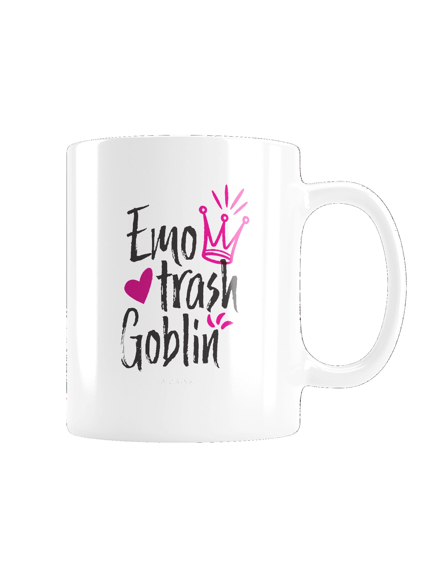 Emo Trash Goblin White Glossy Mug product image (6)