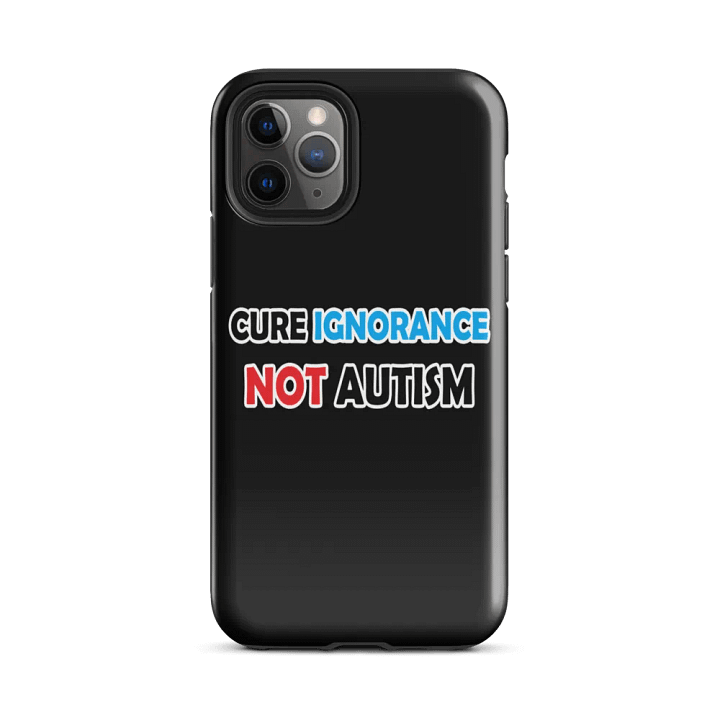 Cure Ignorance Not Autism iPhone Tough Case product image (25)