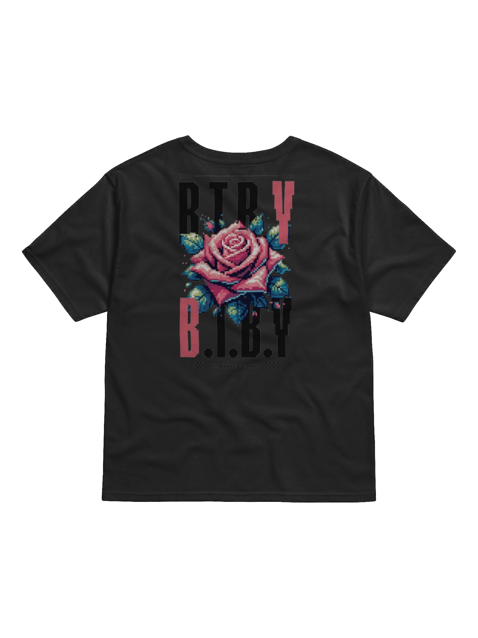 Be True Be You (BTBY) PIXEL ROSE HEAVY CHAMPION TEE product image (3)