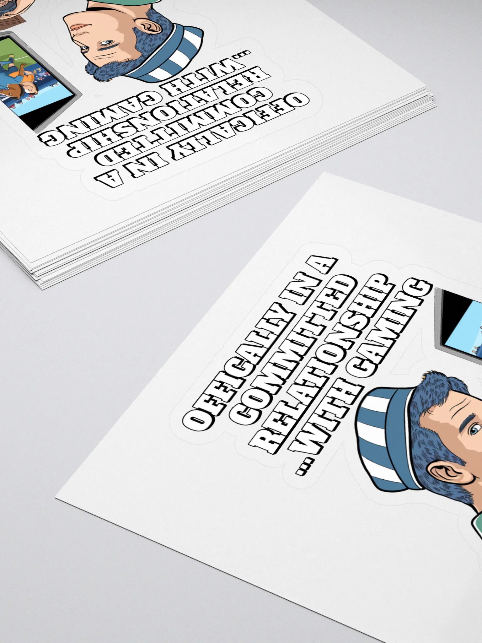 Offically In A Committed Relationship...With Gaming Funny Sticker product image (4)