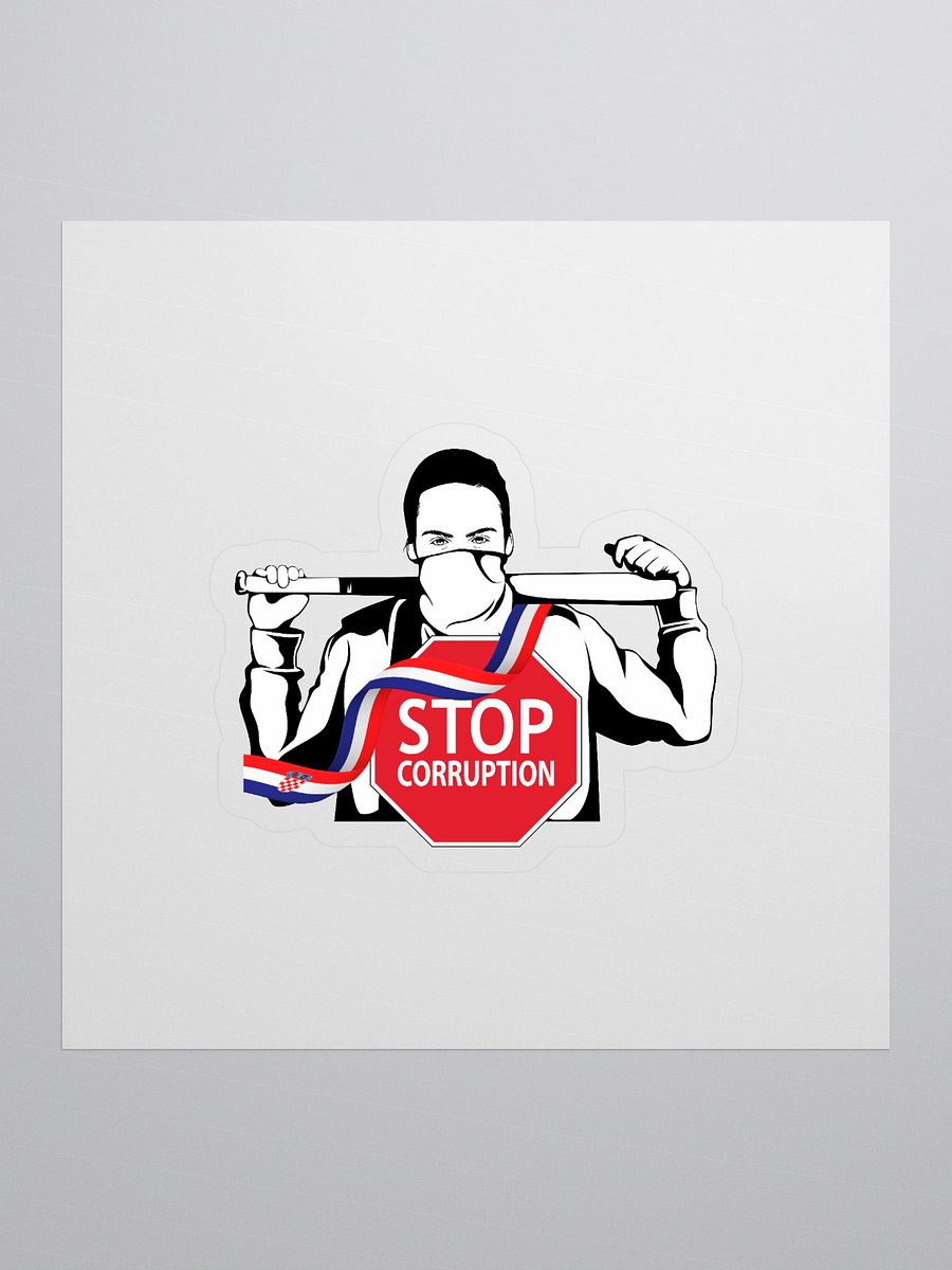 Stop Corruption Kiss Cut Stickers product image (1)