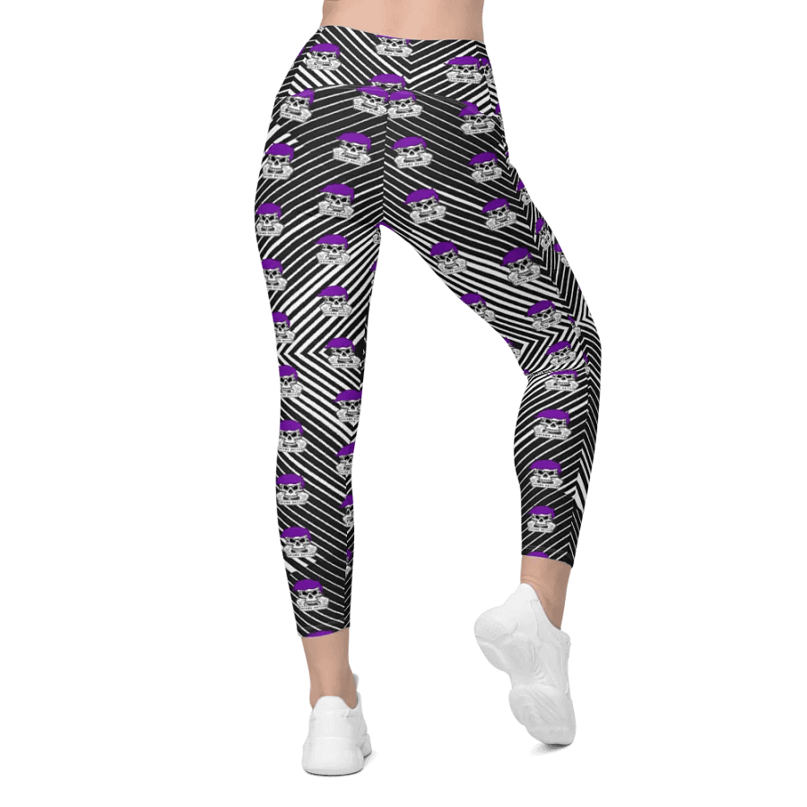 Enigma Nation All-Over Print Crossover Leggings with Pockets product image (3)