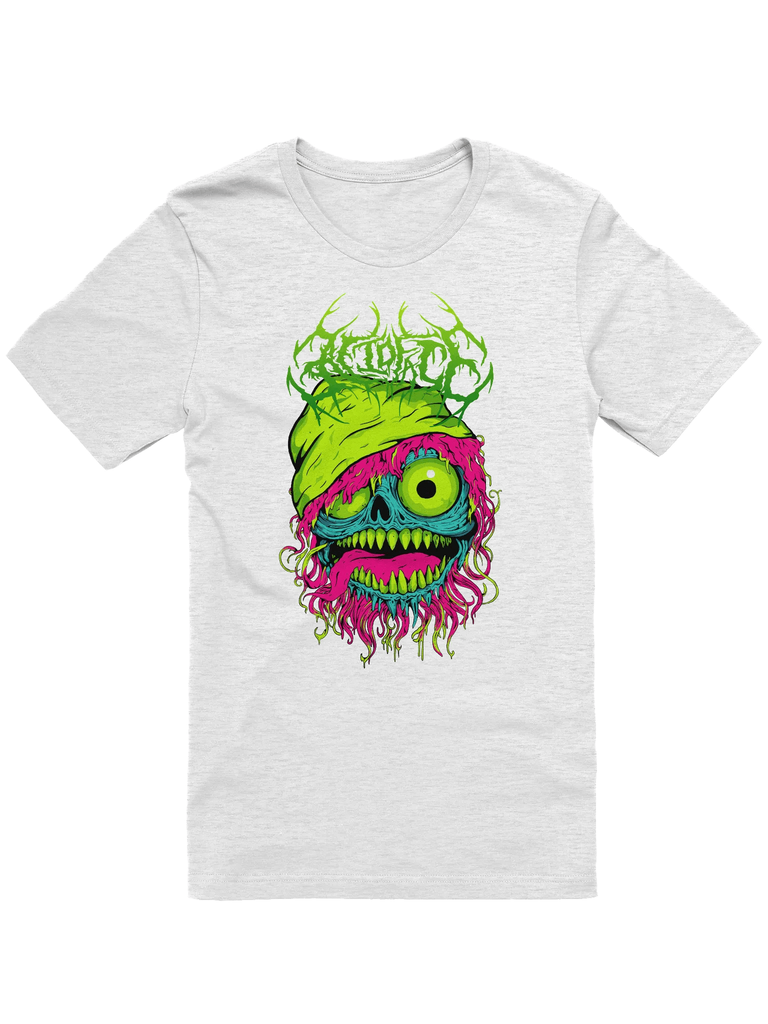 Acidfac3 melting neon face Tee product image (4)