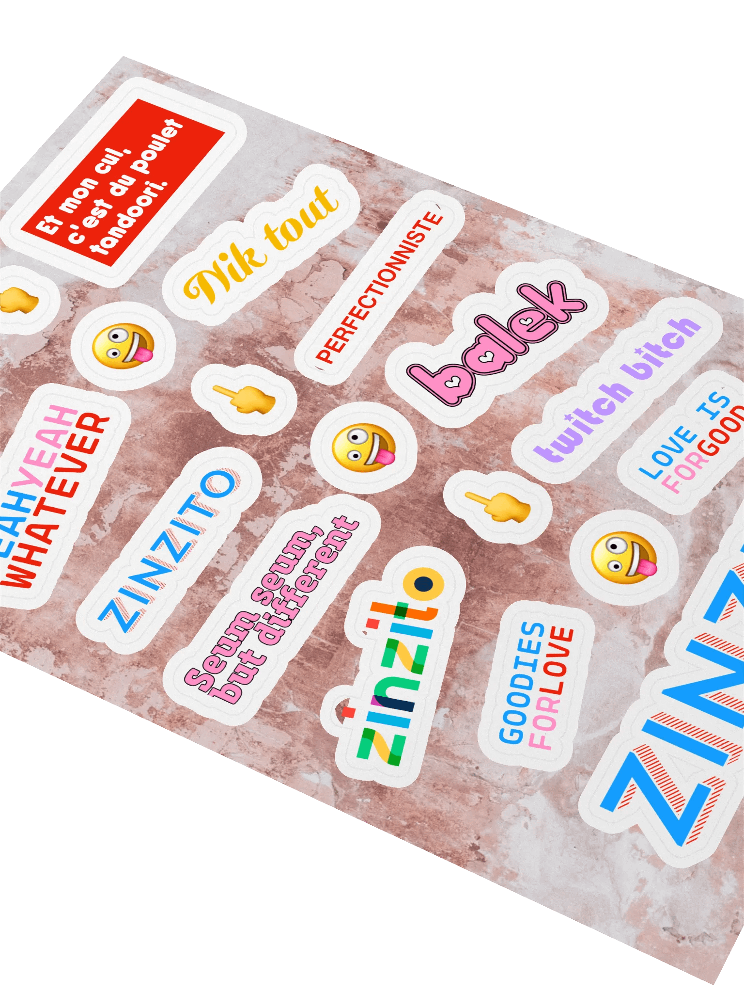 17 stickers humeur du jour • planche A5 product image (3)