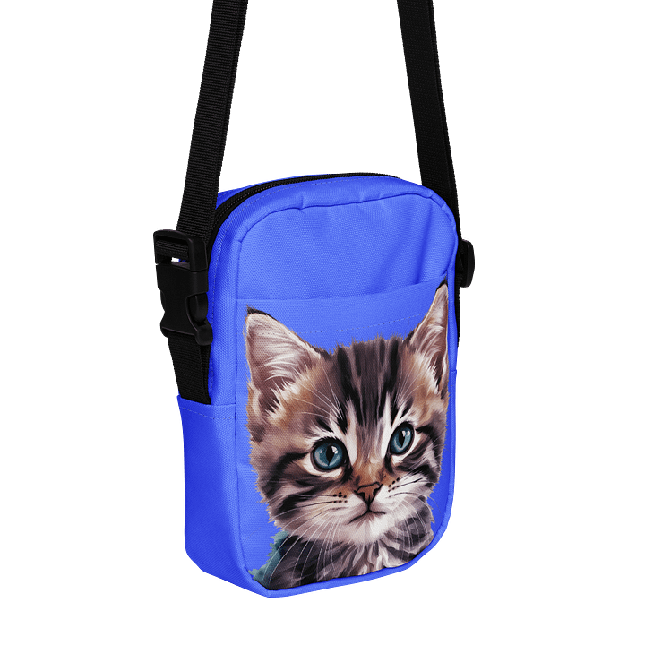 Cat Crossbody Bag Neon Blue product image (1)