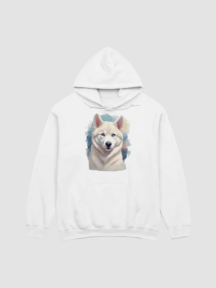 White Siberian Husky Classic Hoodie product image (2)