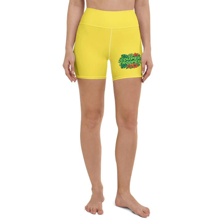 Tropical Vibes Couper Trooper Yoga Shorts product image (2)