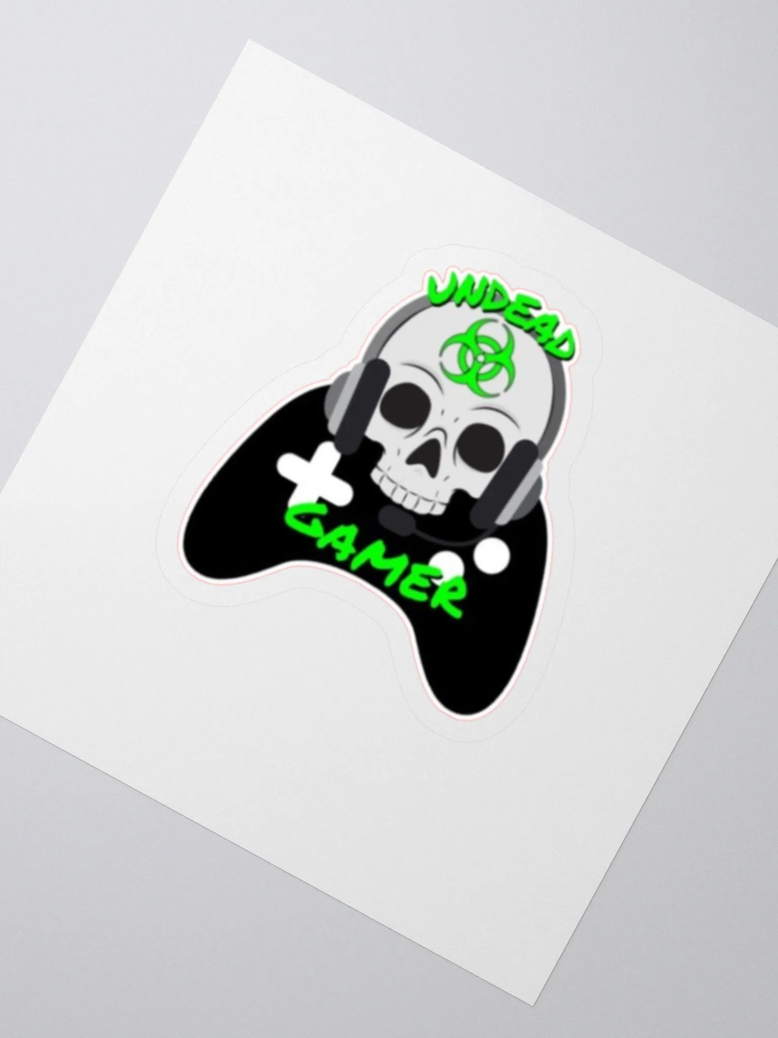 Undead Gamer Kiss Cut Stickers product image (2)