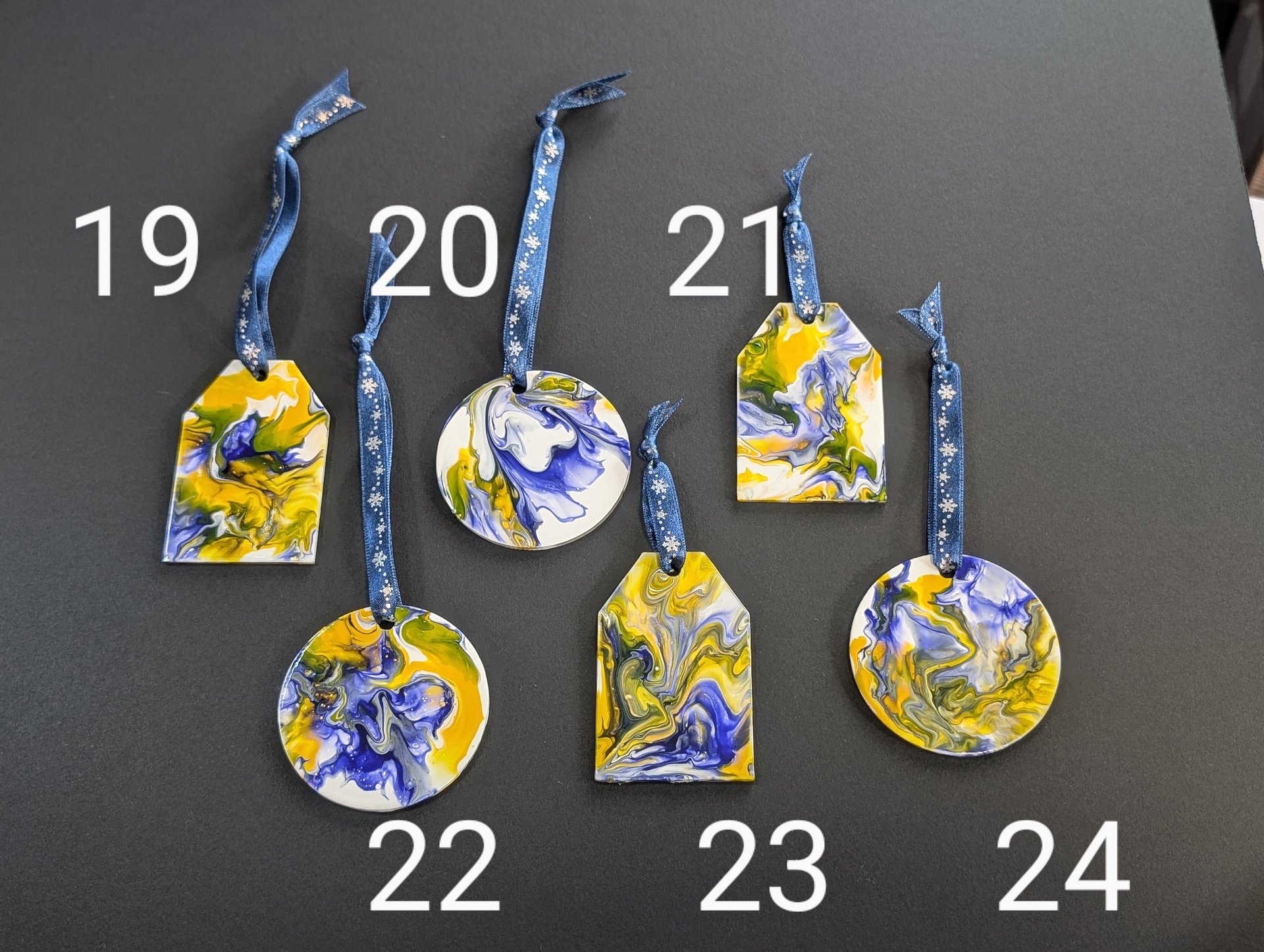 Acrylic Pour Painting Ornament product image (4)