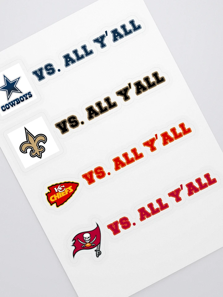 NFL Team Logo Kiss Cut Sticker Sheet product image (1)