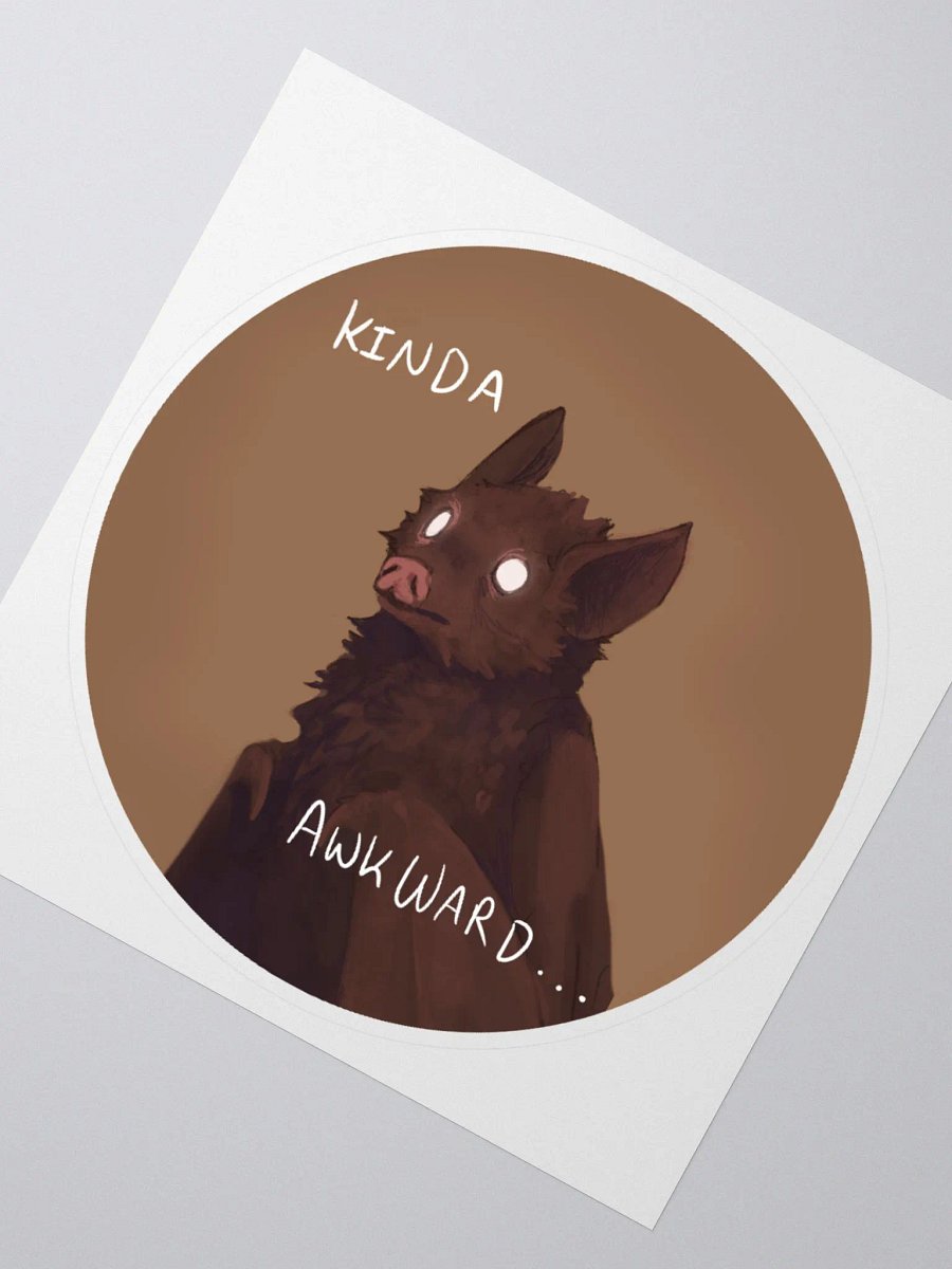 Kinda Awkward Bat Sticker product image (5)