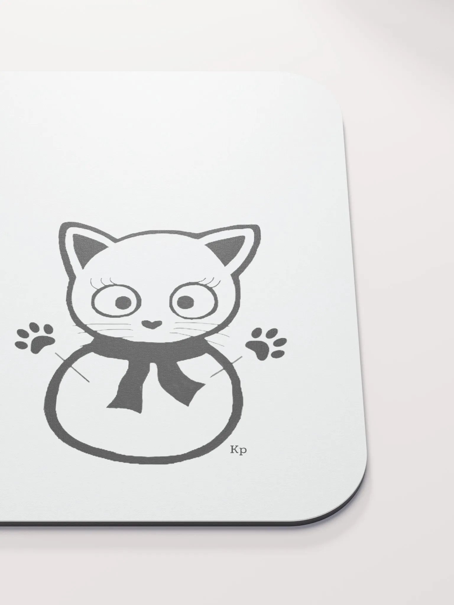 Furry Kitty Hugs Mouse Pad product image (5)